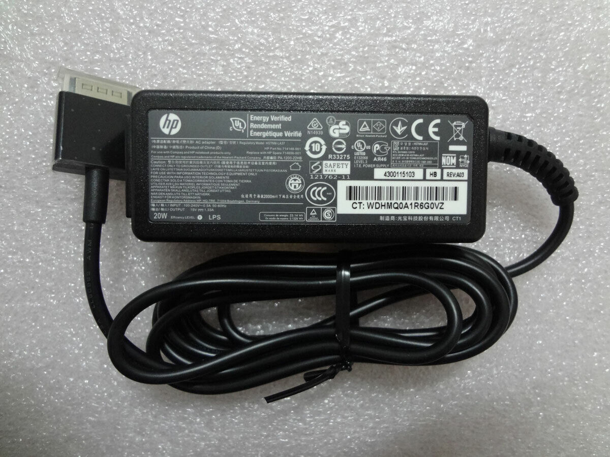 OEM 15V 1.33A for HP 20W SlateBook x2 10-h000 714148-001 NEW 100%Genuine Charger Compatible Brand For HP Non-Domestic P